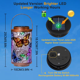 Go2garden butterfly lantern night glow lighting up outdoor space
