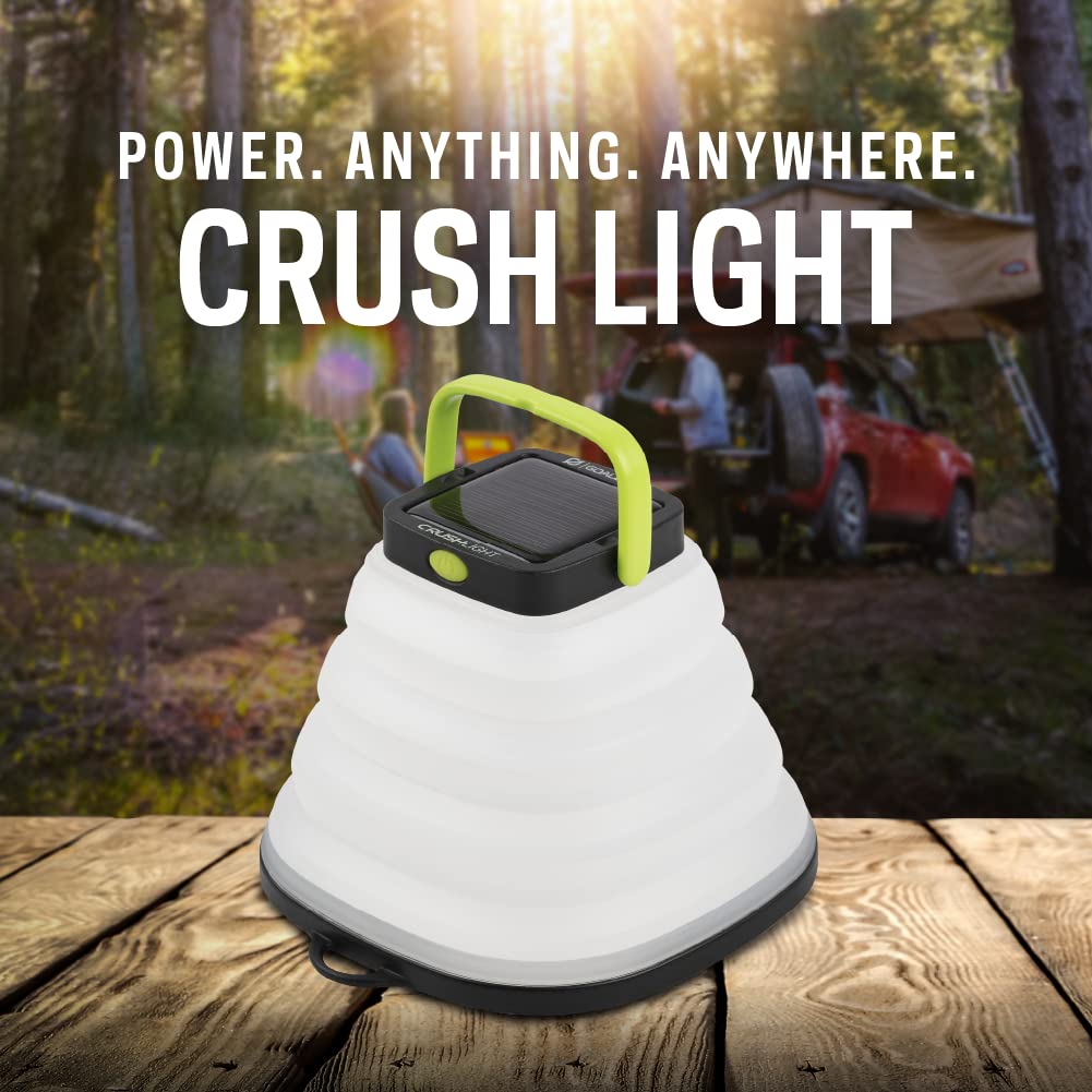 Goal Zero Crush Light at full high beam for reading
