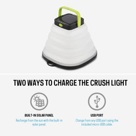 Goal Zero Crush Light USB charging with included micro-USB cable