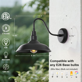 GOALPLUS lamp body dimensions provide balanced lighting coverage.