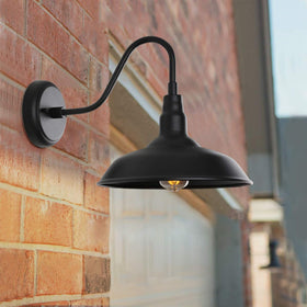 GOALPLUS exterior wall sconce mount adds farmhouse curb appeal.