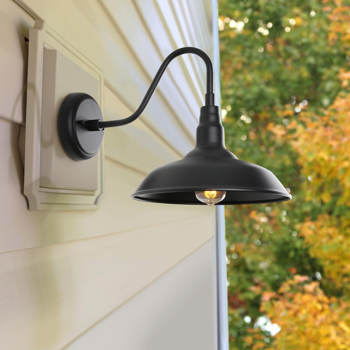 GOALPLUS wide area entryway light highlights stairs and paths.