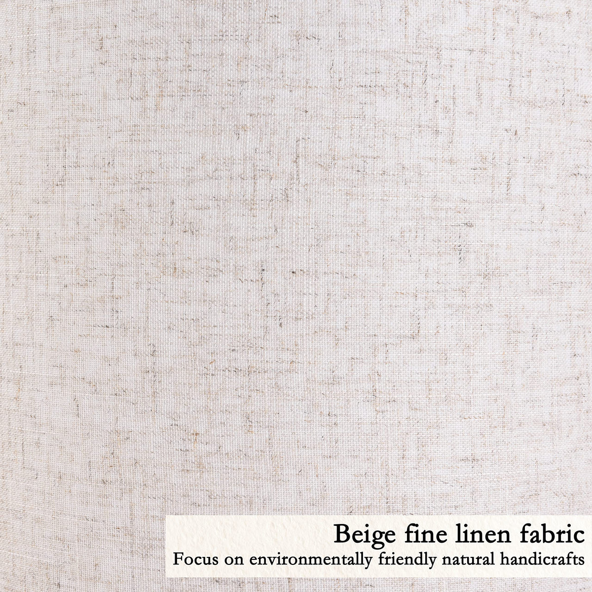 GO&SO bedside lamp shade creates calm ambiance with natural linen texture