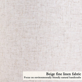 GO&SO bedside lamp shade creates calm ambiance with natural linen texture