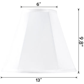 GO&SO White Bell shade bottom view highlights a 13-inch flare for balanced lighting