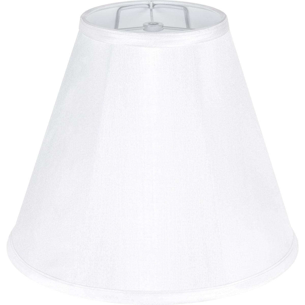 GO&SO White Bell shade top view with precise six-inch opening for a clean fit