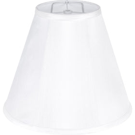 GO&SO White Bell shade top view with precise six-inch opening for a clean fit