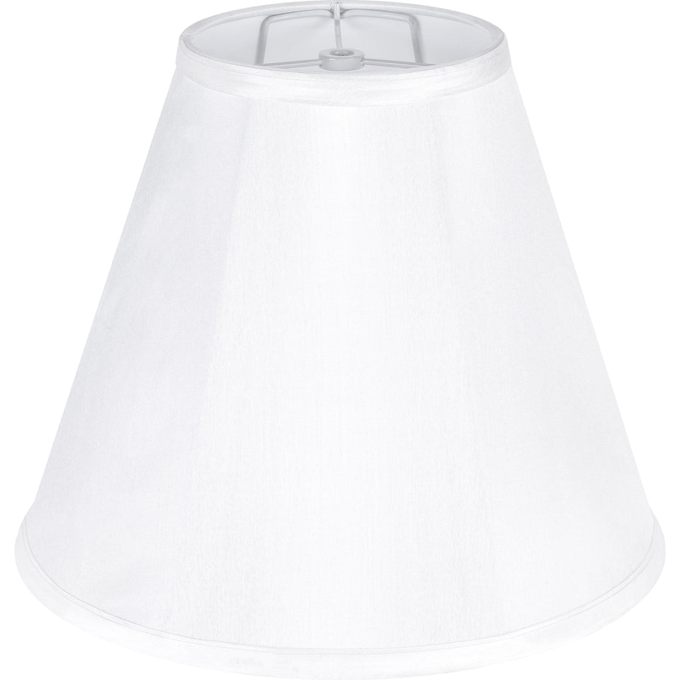 GO&SO White Bell shade top view with precise six-inch opening for a clean fit