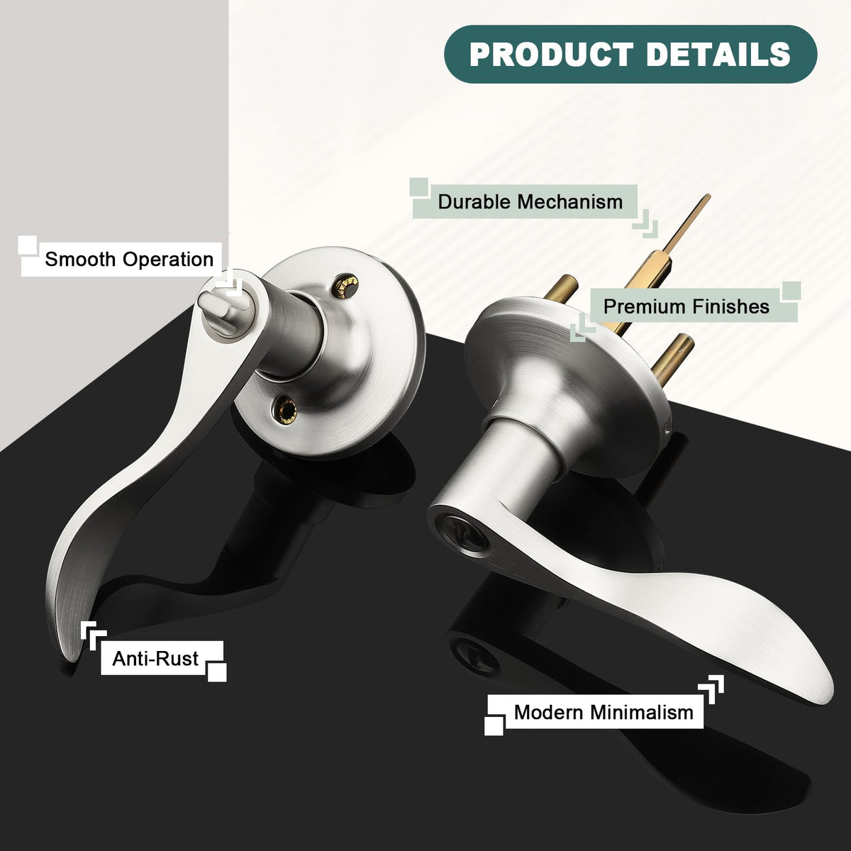 GOBEKOR adjustable backset 60/70 mm fits most doors