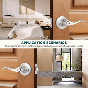 GOBEKOR privacy lever ideal for bedrooms enabling quick, private entries
