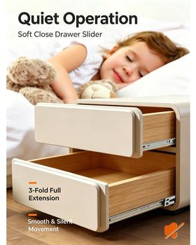 Gobrico 16-inch full-extension drawer slide action enabling easy access