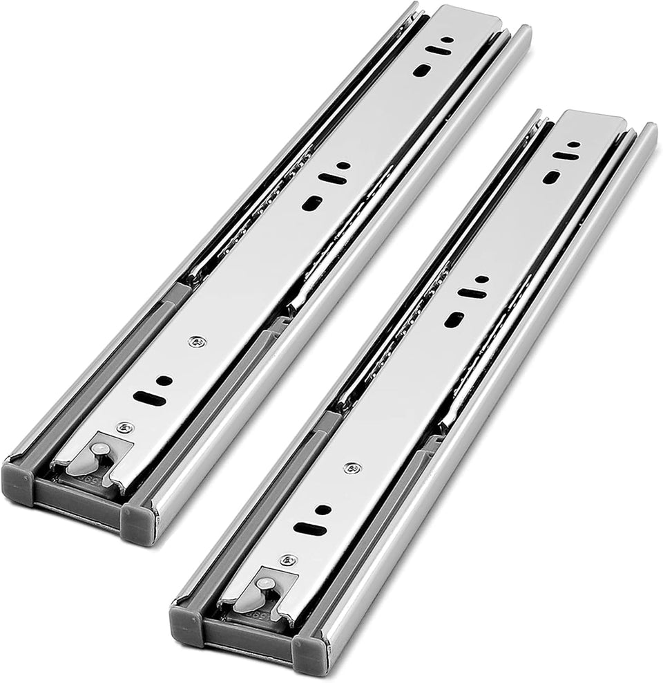 Gobrico 16-inch side-mount drawer slide with soft close for quiet drawers