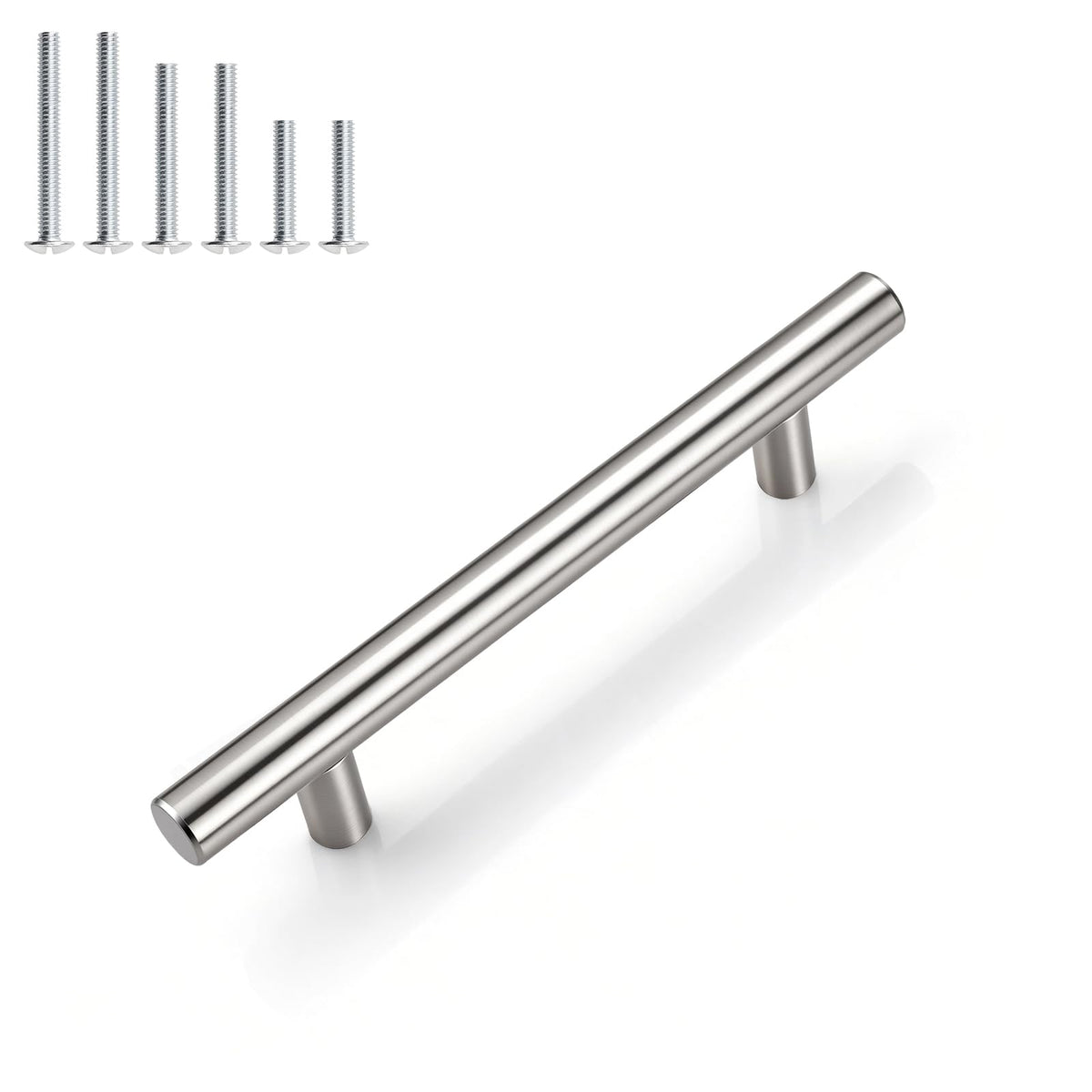 Gobrico 30-pack 96mm hole center pulls in brushed nickel finish for easy kitchen upgrade