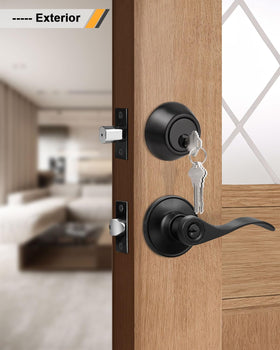 Gobrico adjustable latch fits 2-3/8 backset or 2-3/4 backset on standard doors.