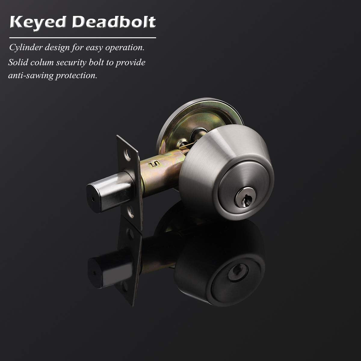 Gobrico adjustable latch showing 2-3/8 to 2-3/4 inch compatibility on standard doors.