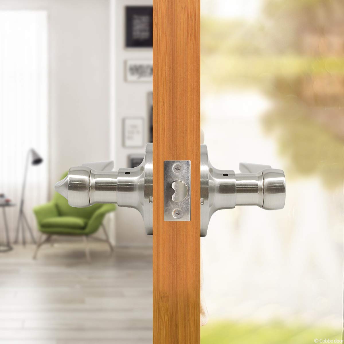 Gobrico bedroom and bathroom interior door lever for privacy in homes.