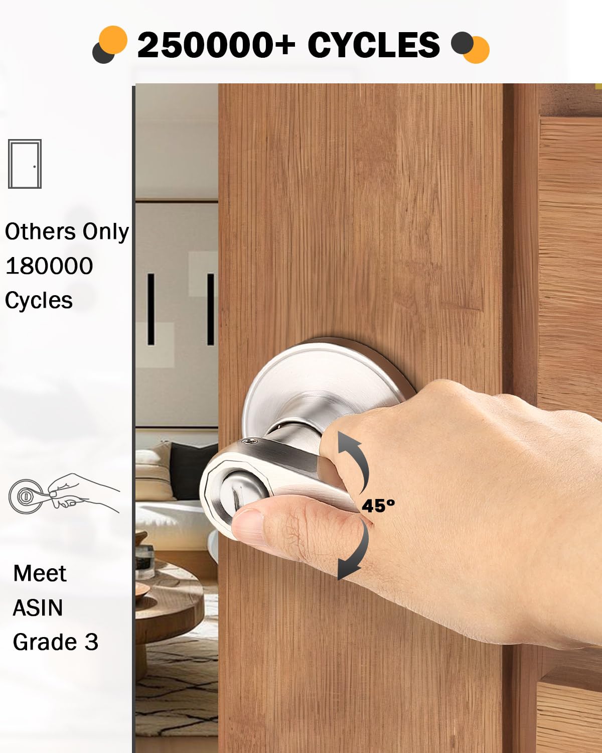Gobrico brushed nickel finish demonstrates lasting durability for daily use
