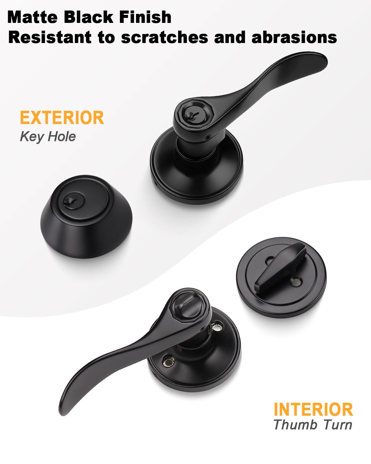 Gobrico keyed-alike lockset provides matched security with one-key operation for exterior entry.