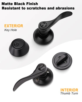 Gobrico keyed-alike lockset provides matched security with one-key operation for exterior entry.
