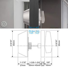Gobrico compatible with left- or right-handed doors.