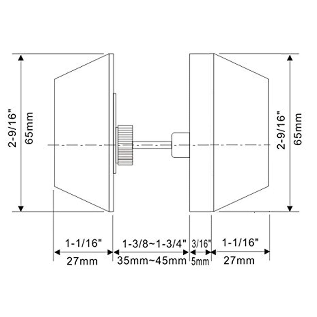 Gobrico left-right handed compatibility demonstrating versatile fit on various doors.