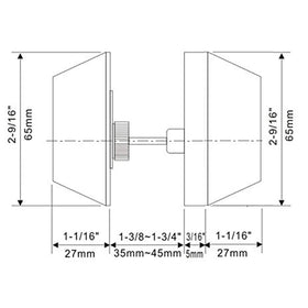 Gobrico left-right handed compatibility demonstrating versatile fit on various doors.