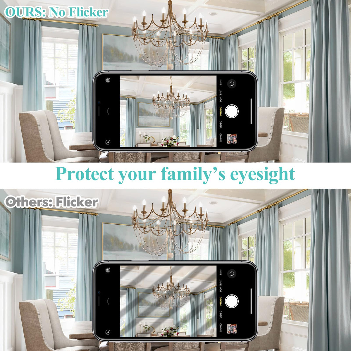 GoBright 5000K daylight white illuminates workspaces clearly.