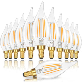 GoBright flame-tip candle bulbs add elegant ambiance to chandeliers.