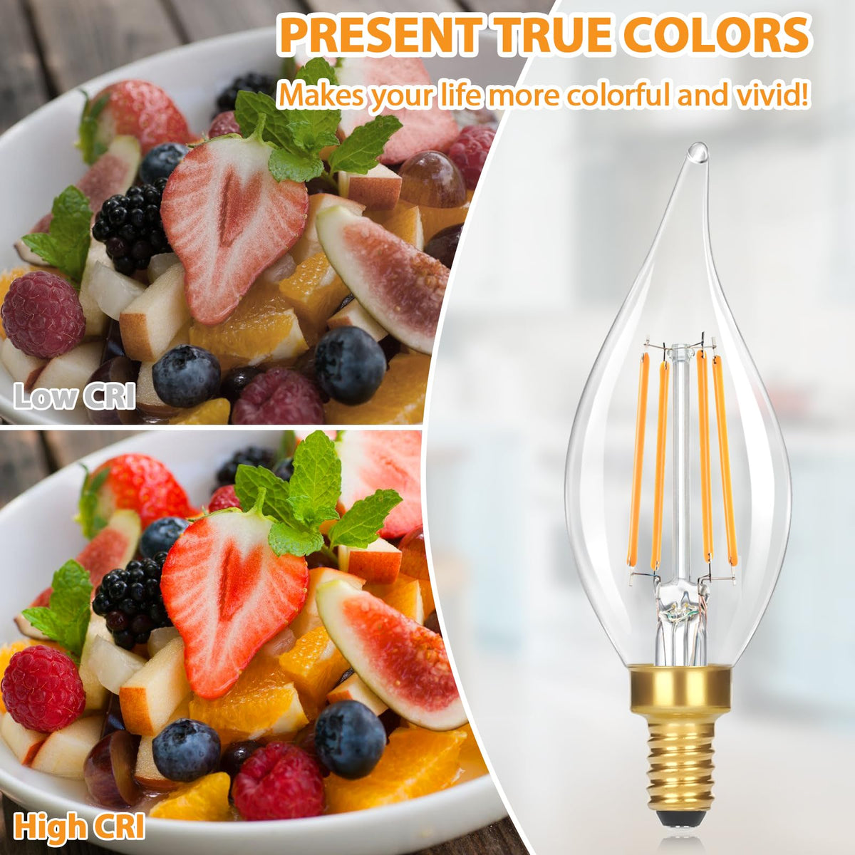 GoBright E12 fixtures upgrade easily for homes and hospitality.