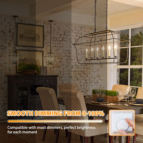 GoBright E12 LED candle bulb in 2700K soft white creates warm, inviting ambience