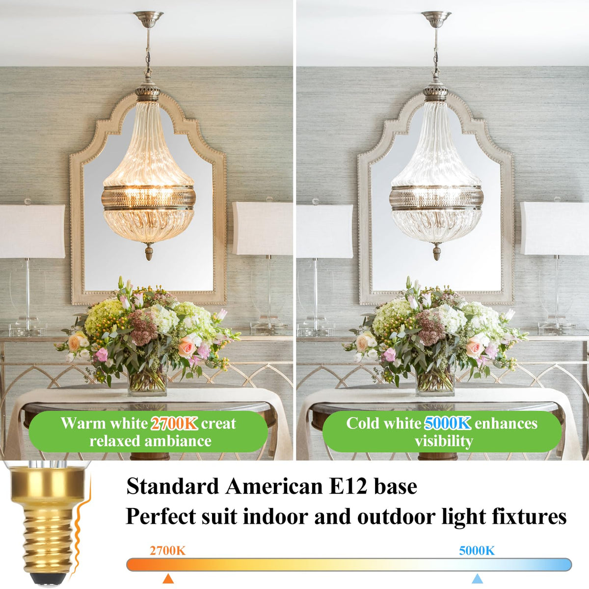 GoBright flicker-free dimmable bulbs ensure smooth transitions for movie nights and dinners