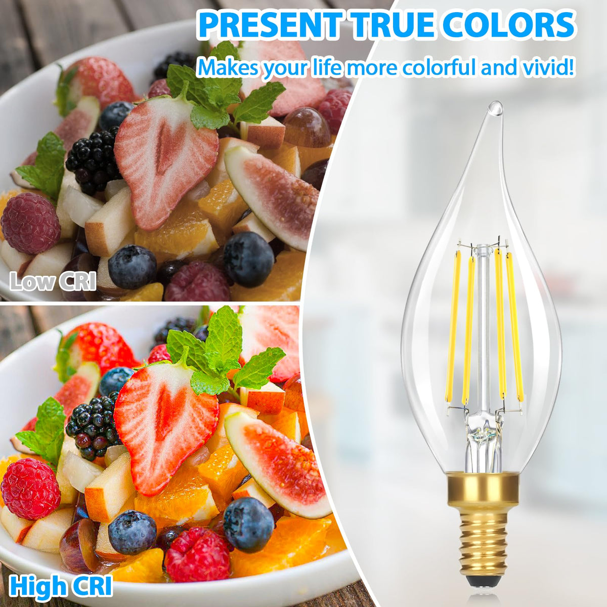 GoBright bulbs fit a wide range of fixtures for versatile lighting setups.