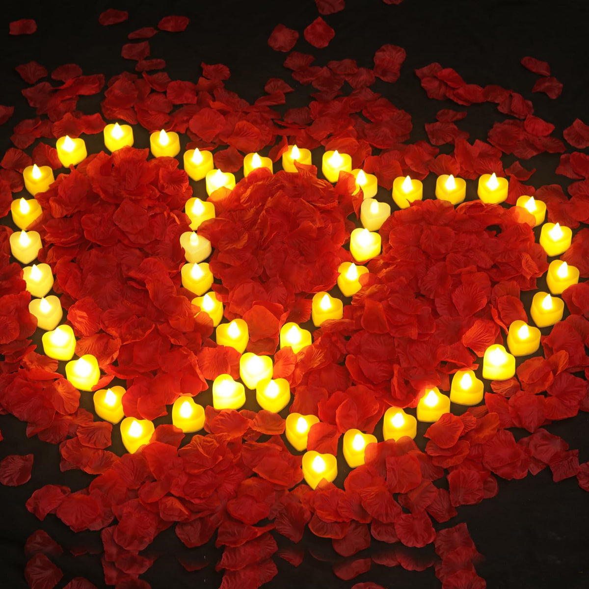 Gobutend battery-operated tealights provide flameless safe lighting for events