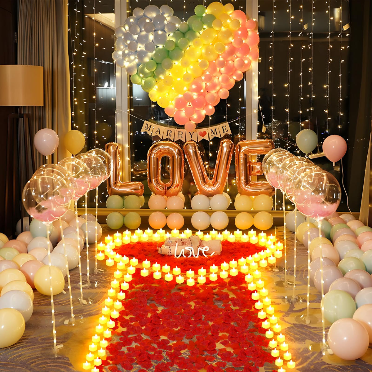 Gobutend 72 heart tealights for candlelit wedding ambiance