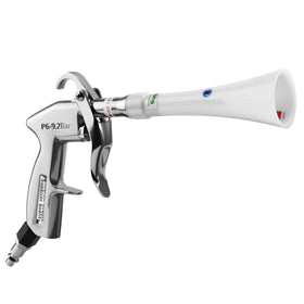 GOCCIDA Tornado gun with brass adjustable nozzle for deep dirt blasts on dashboards.