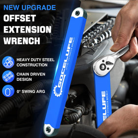 Gocelufe half-inch adapter tackles larger fittings with extension leverage.