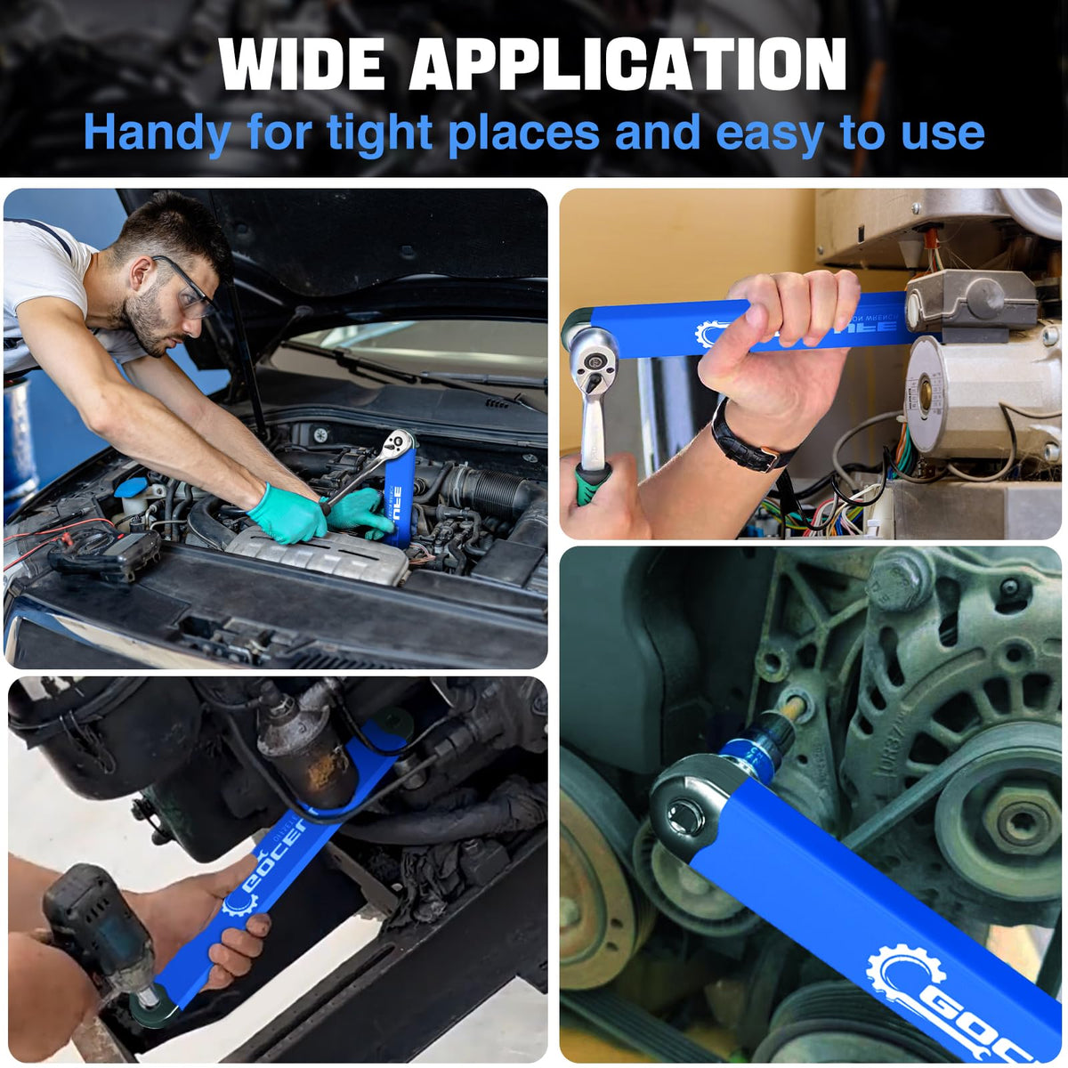 Gocelufe socket adapter set keeps tools ready for multiple jobs.