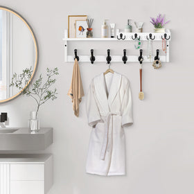 GODDGITT hat and coat hooks help reduce clutter on busy mornings.