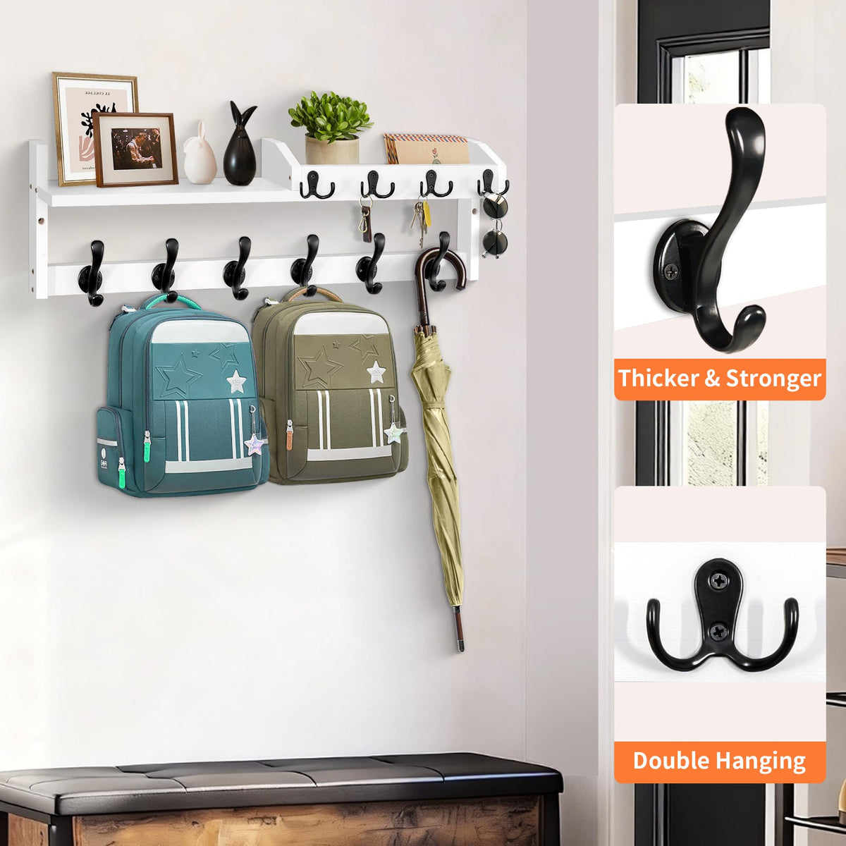 GODDGITT mail organizer keeps letters tidy and easy to grab.