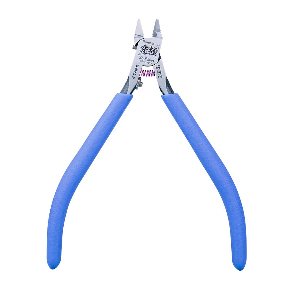 GodHand Ultimate Nipper shows 3 mm cutting capacity for plastic model gates.
