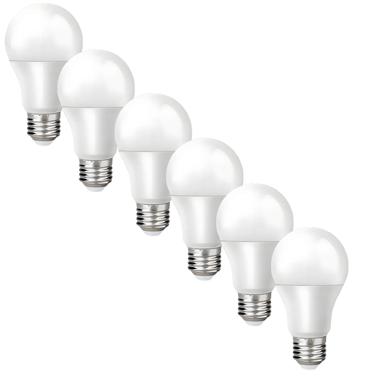 GODUORA 6-pack 3-way bulbs front view for versatile living room lighting