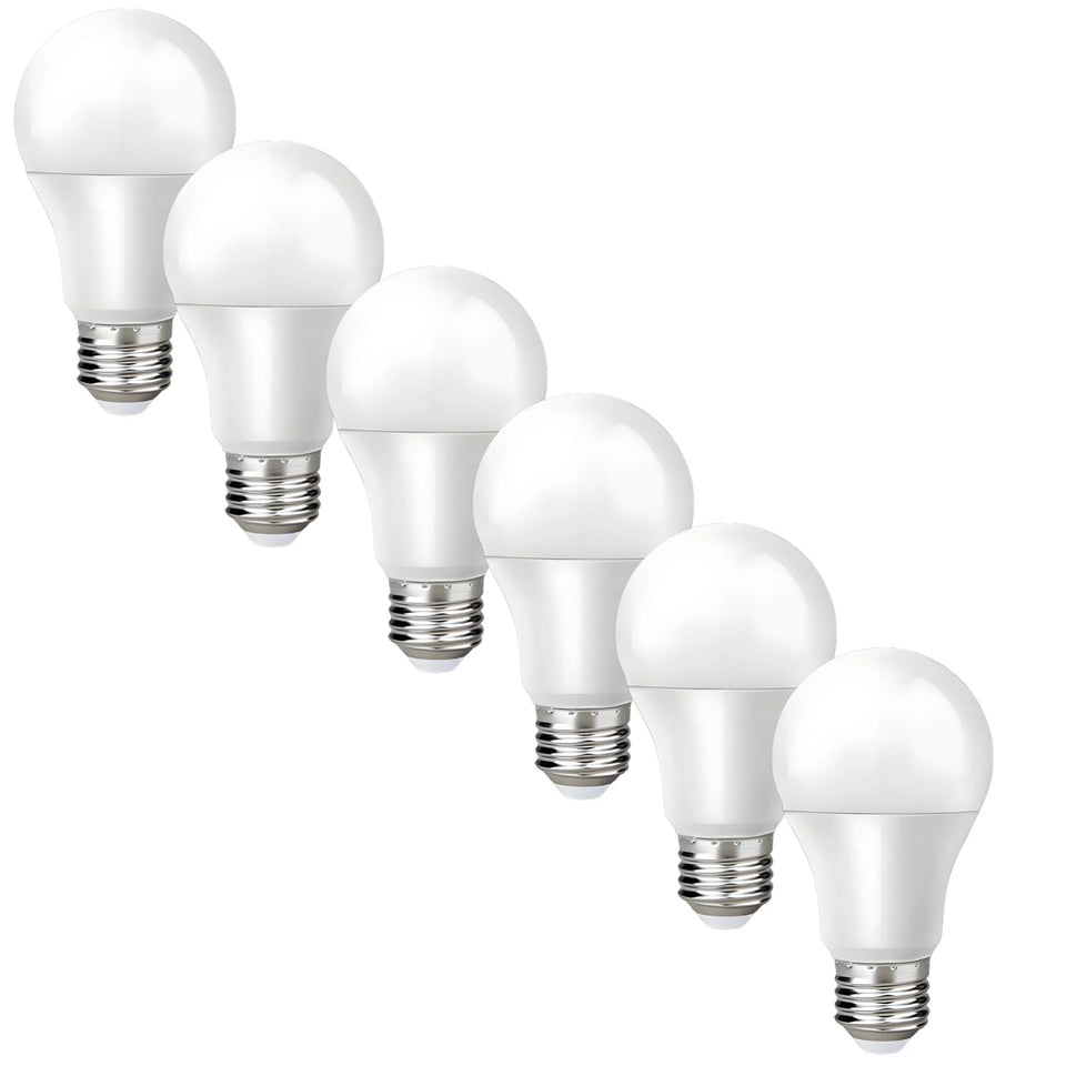 GODUORA 6-pack 3-way bulbs front view for versatile living room lighting