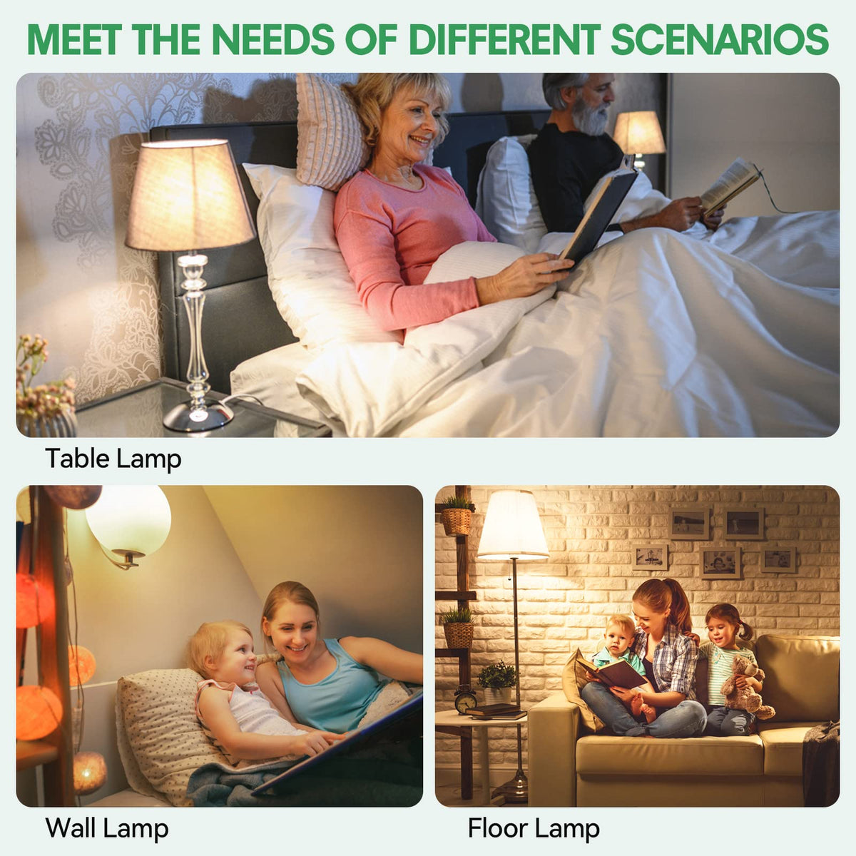 GODUORA soft white 3000K glow in a cozy living room setting