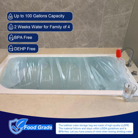 Godwolf 100-gallon water storage safeguards family hydration during outages.