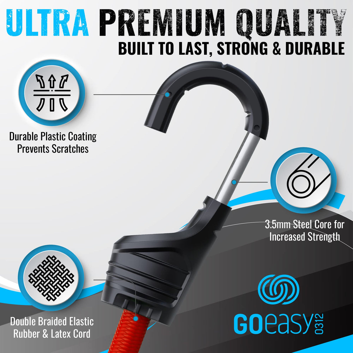 GOEASY0312 mini 10-inch cords for tight securing spots
