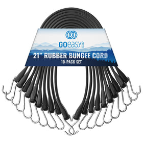 GOEASY0312 heavy-duty 21-inch rubber bungee cords secure large cargo reliably.