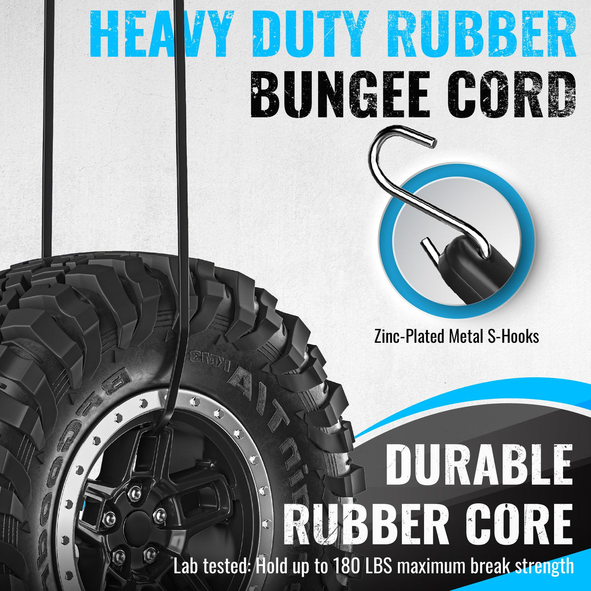 GOEASY0312 all-weather bungee cords endure extreme temperatures for year-round use.