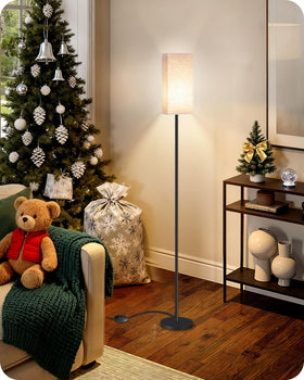 GOEBLESON pole lamp with modern design for bedrooms and home offices