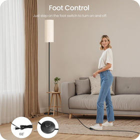 GOEBLESON included 10W LED bulb provides bright, energy efficient light