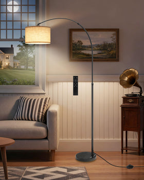 GOEBLESON arc lamp suits living rooms, reading nooks, and offices